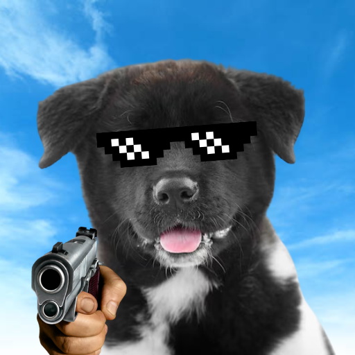 ChiChi with deal-with-it glasses